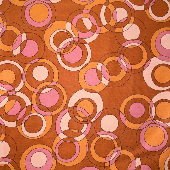 Astrologika Orange Circles Orbit | Eye Candy Quilts | Andover Fabrics | 1/2 Yd - Picture 1 of 7